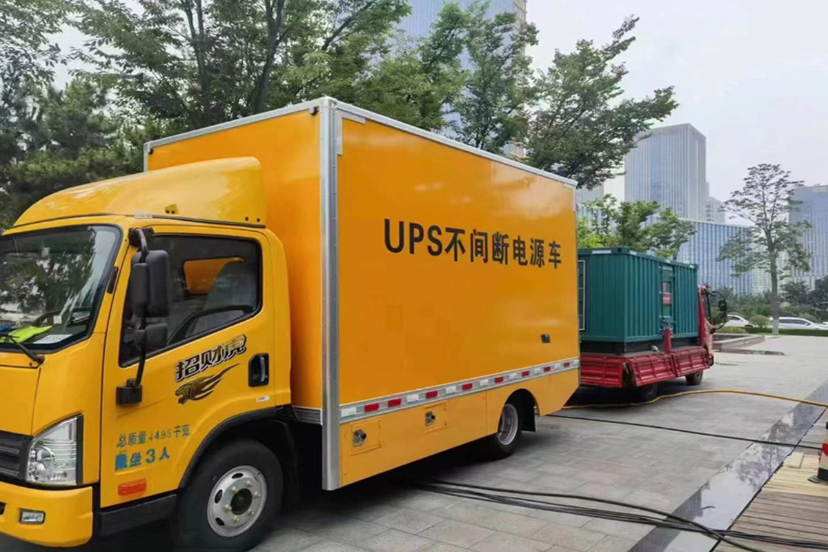 振兴发电机租赁施工现场