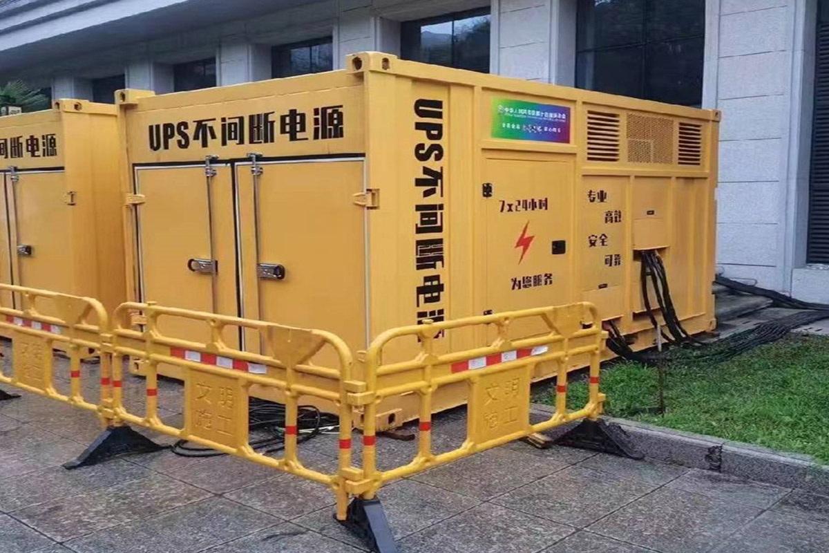 振兴发电机租赁施工现场
